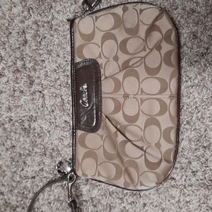 Coach Tan Wristlet